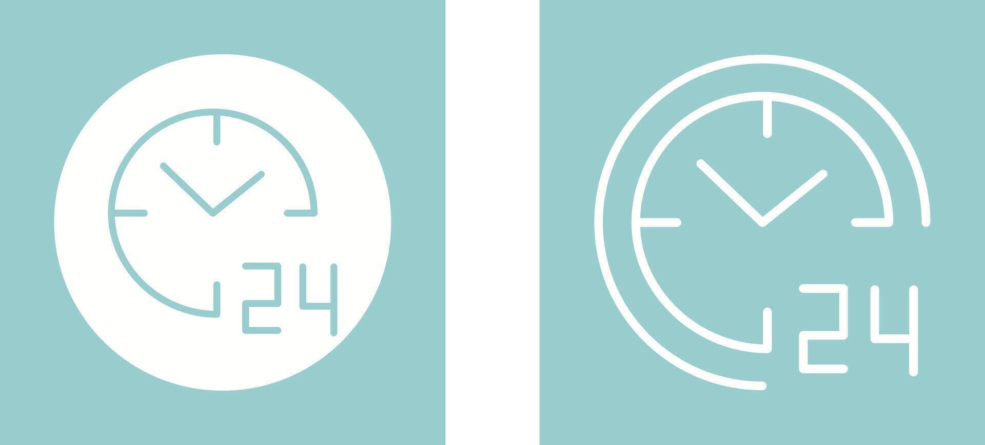 24 hours Vector Icon