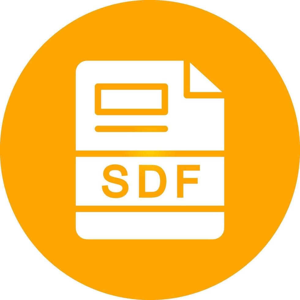 SDF Creative Icon Design vector