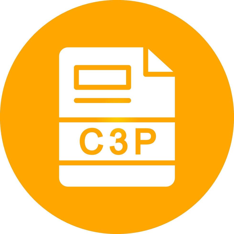 C3P Creative Icon Design vector