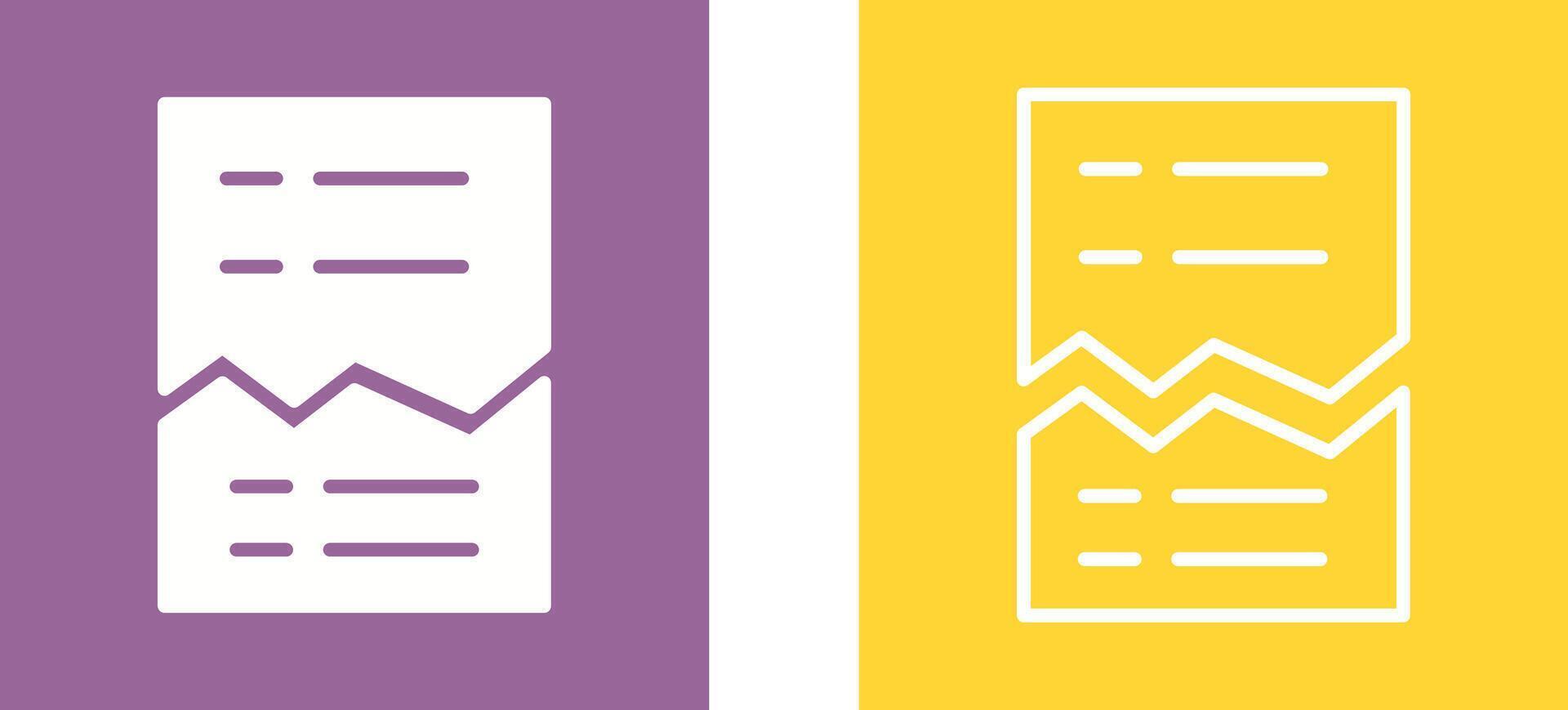 Corrupted List Vector Icon
