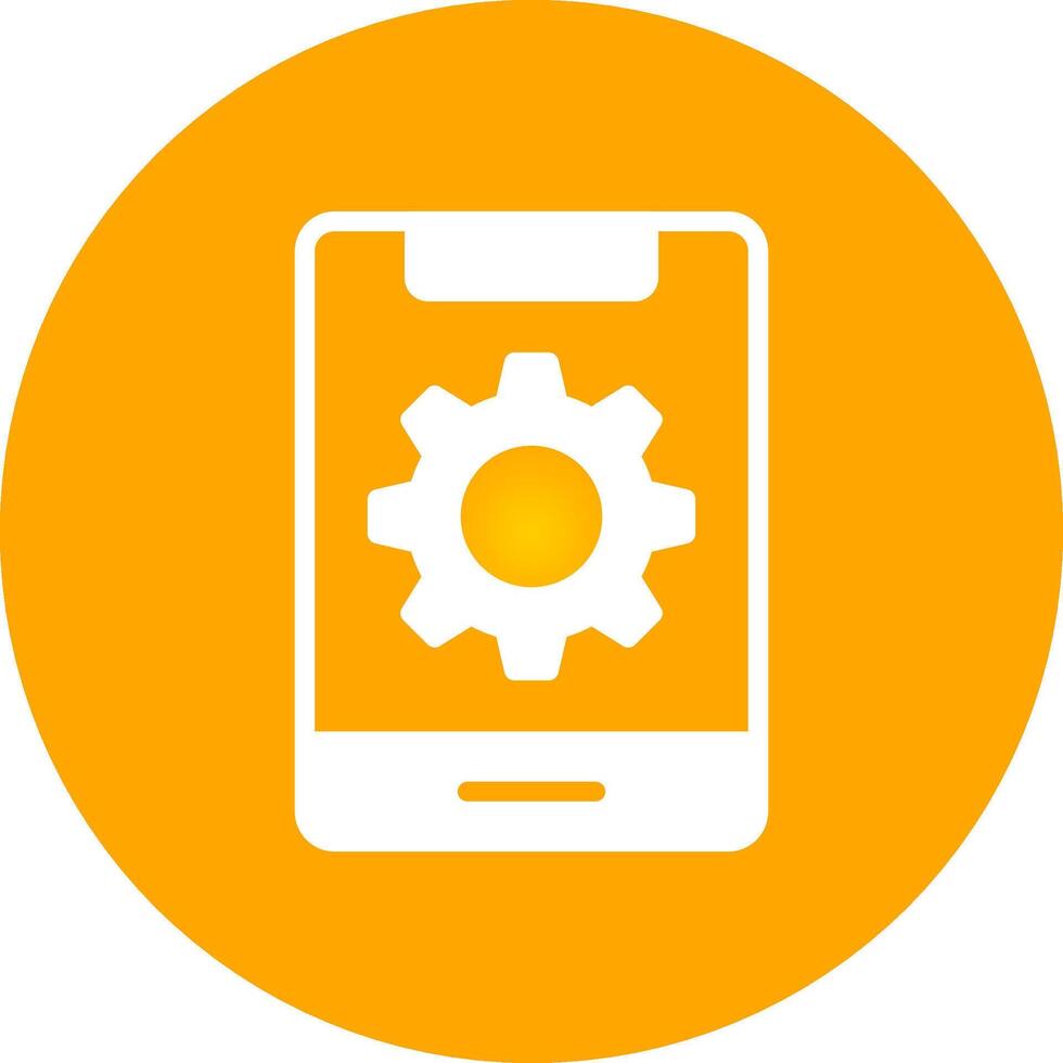 Mobile Setting Creative Icon Design vector