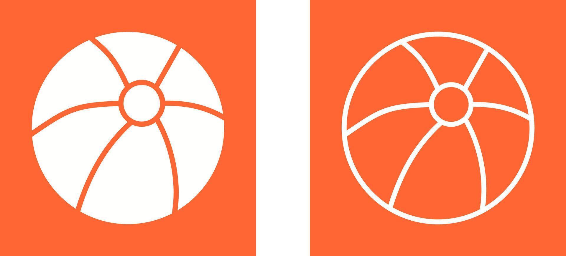 Beach Ball Vector Icon