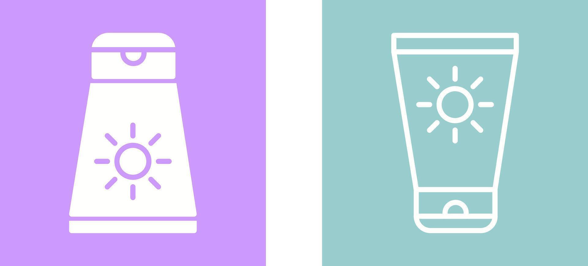 Sun Cream Vector Icon