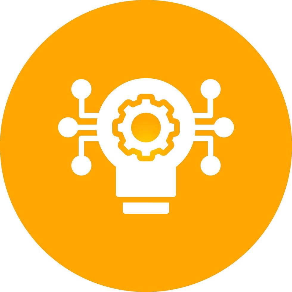 Technology Disruption Creative Icon Design vector