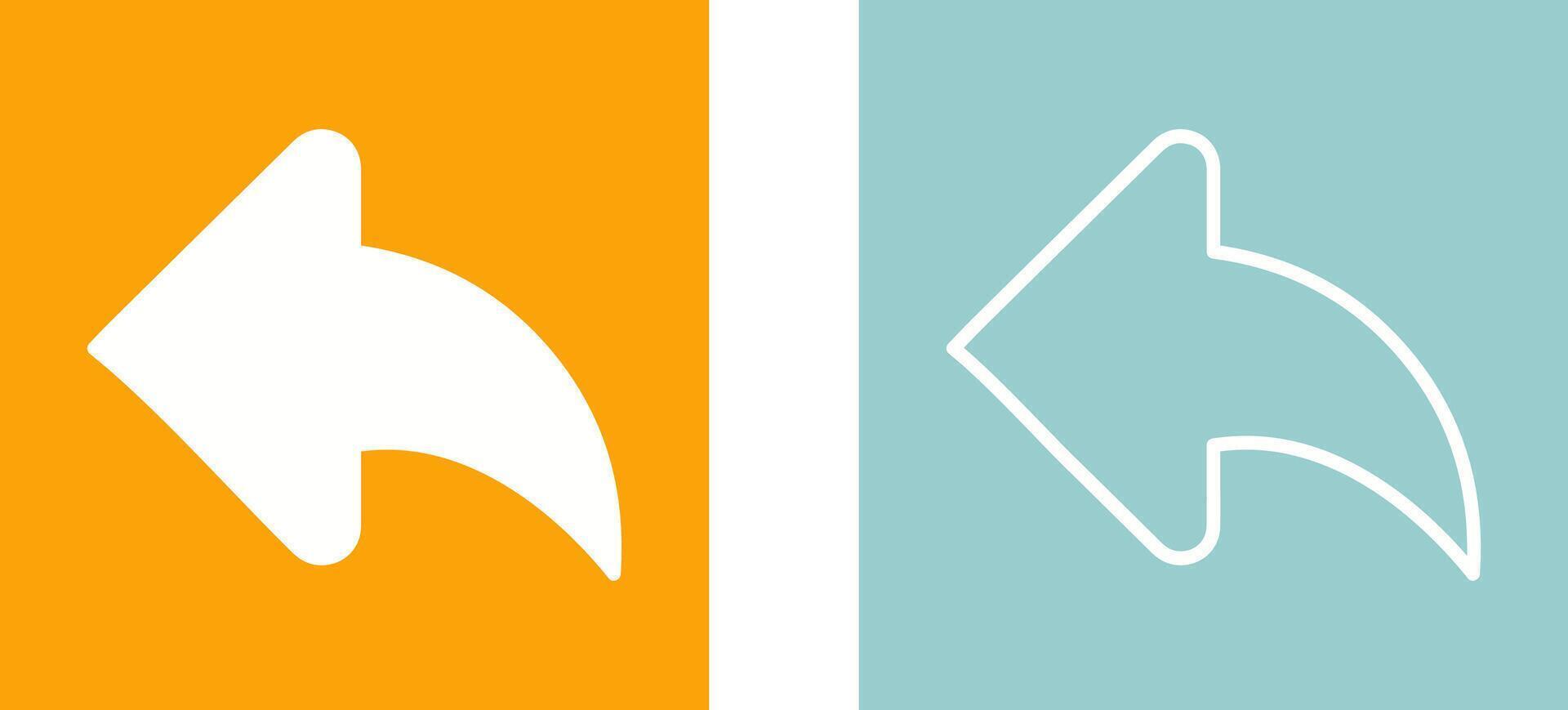 Left Back Arrow Vector Icon