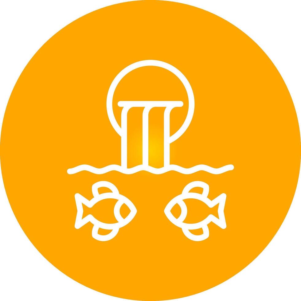 River Fishing Creative Icon Design vector