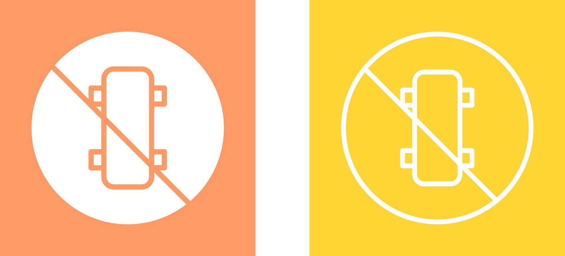 No Skating Vector Icon