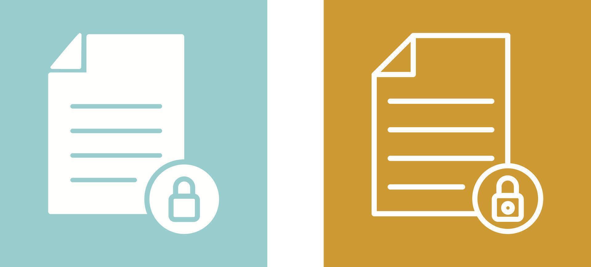 Private Document Vector Icon