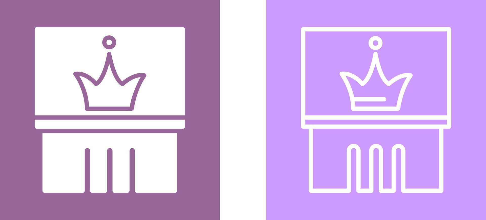 Crown Exhibit Vector Icon