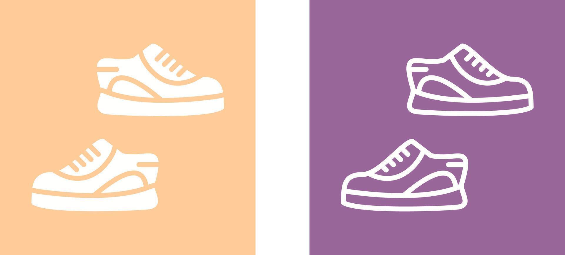 icono de vector de zapatillas