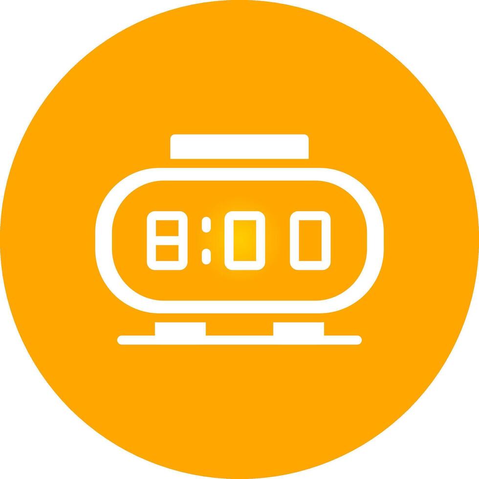Digital Clock Creative Icon Design vector