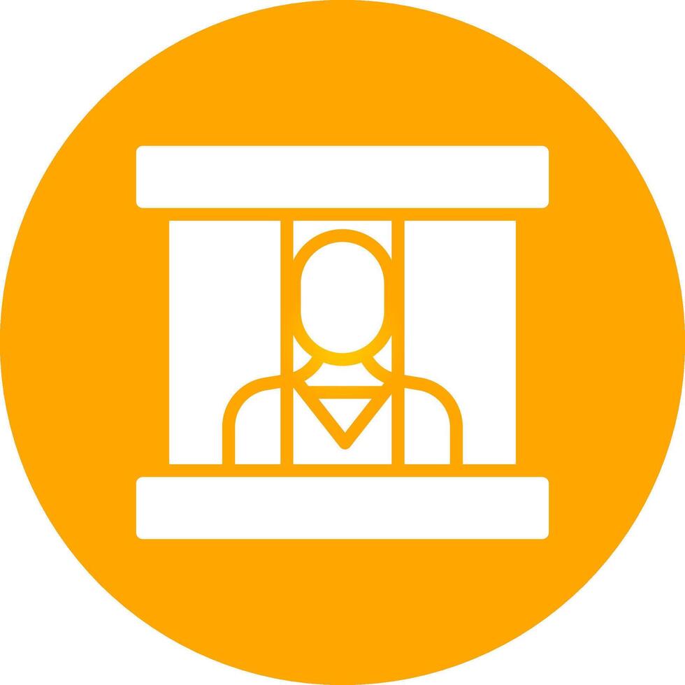 Prisoner Creative Icon Design vector
