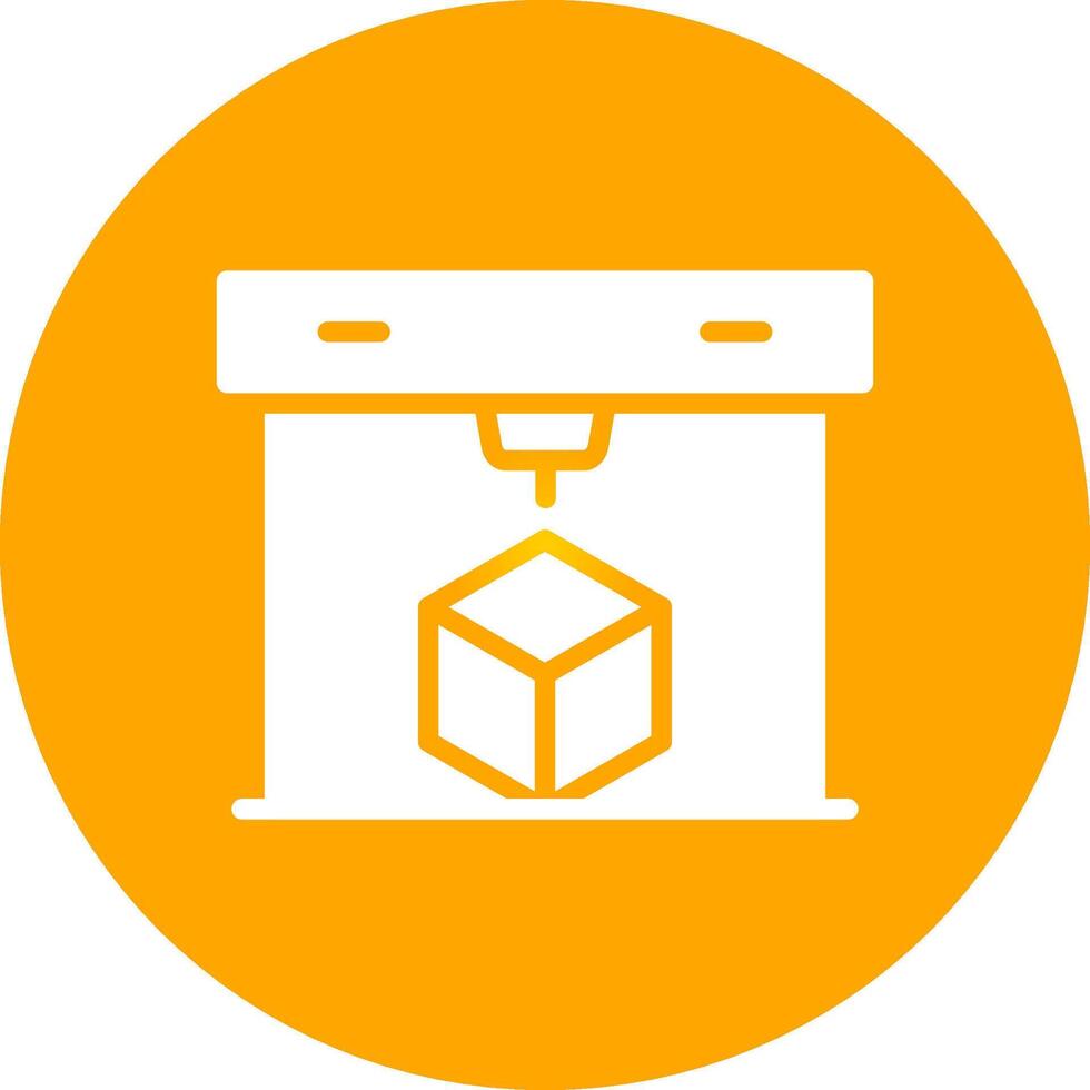 3D Printing Creative Icon Design vector