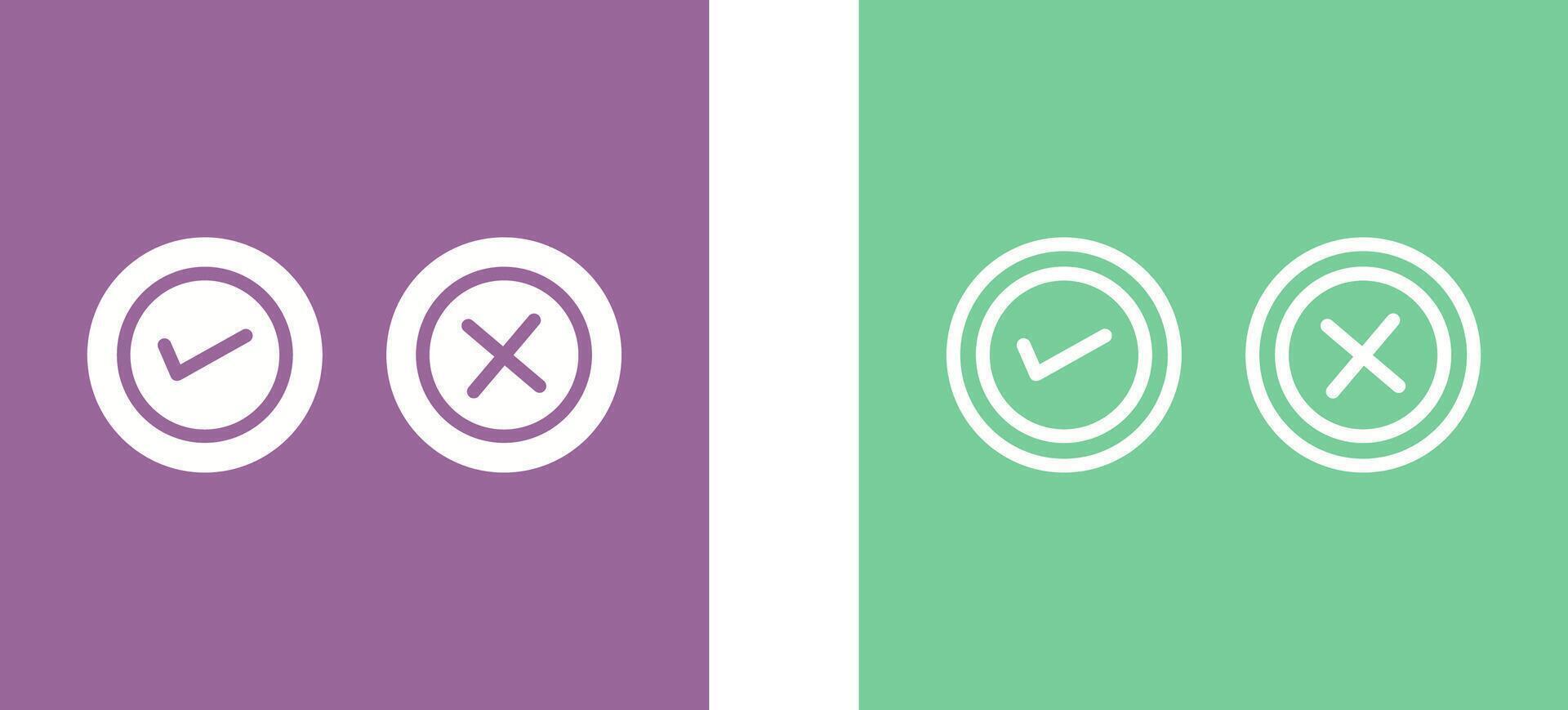 Yes No Option Vector Icon