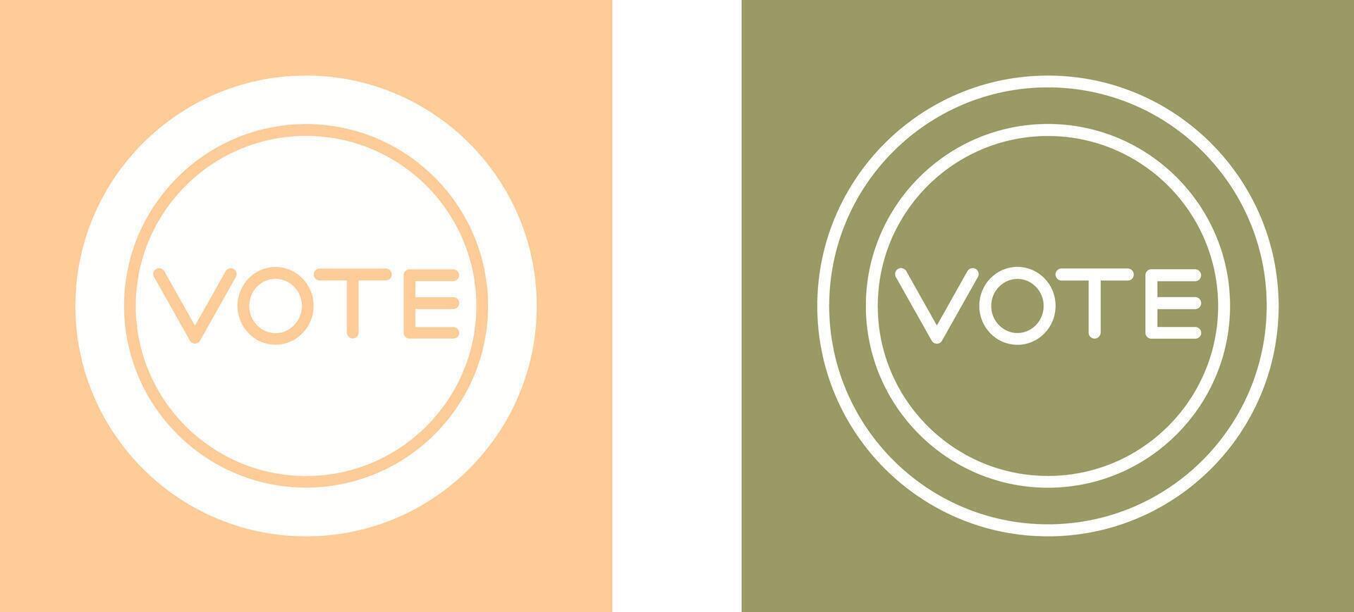 icono de vector de enlace de voto