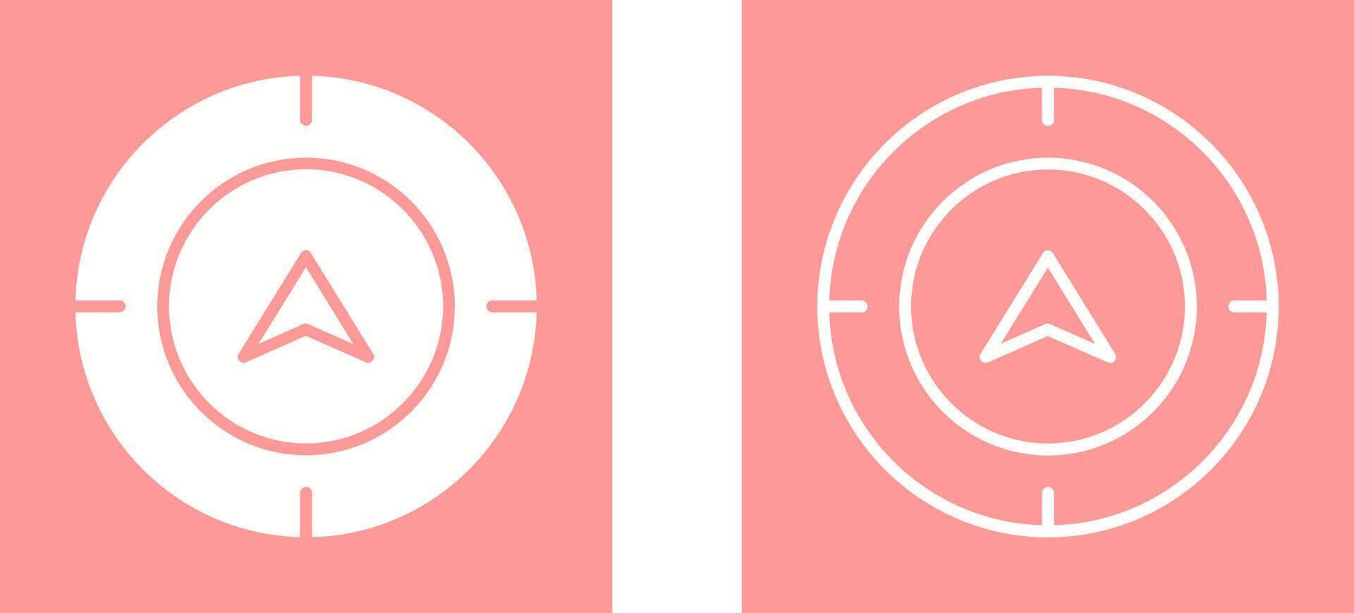 Directional Compass Vector Icon