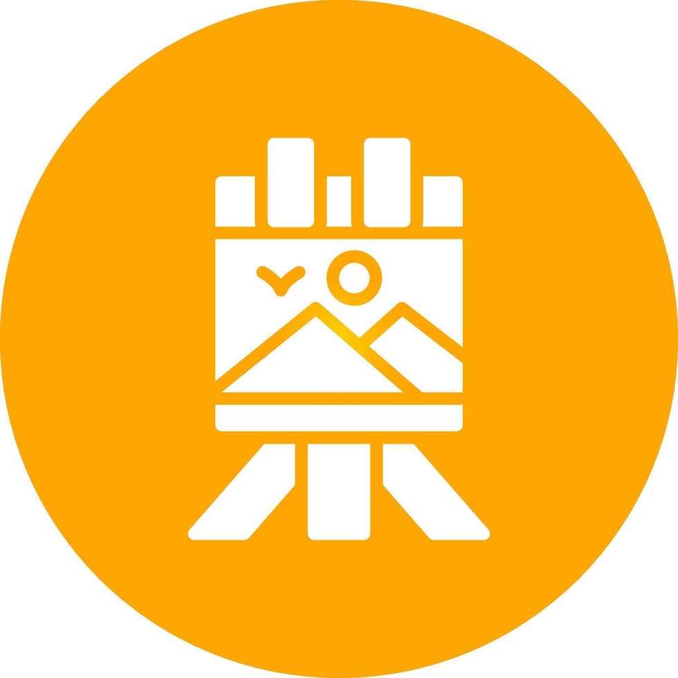Canvas Creative Icon Design vector