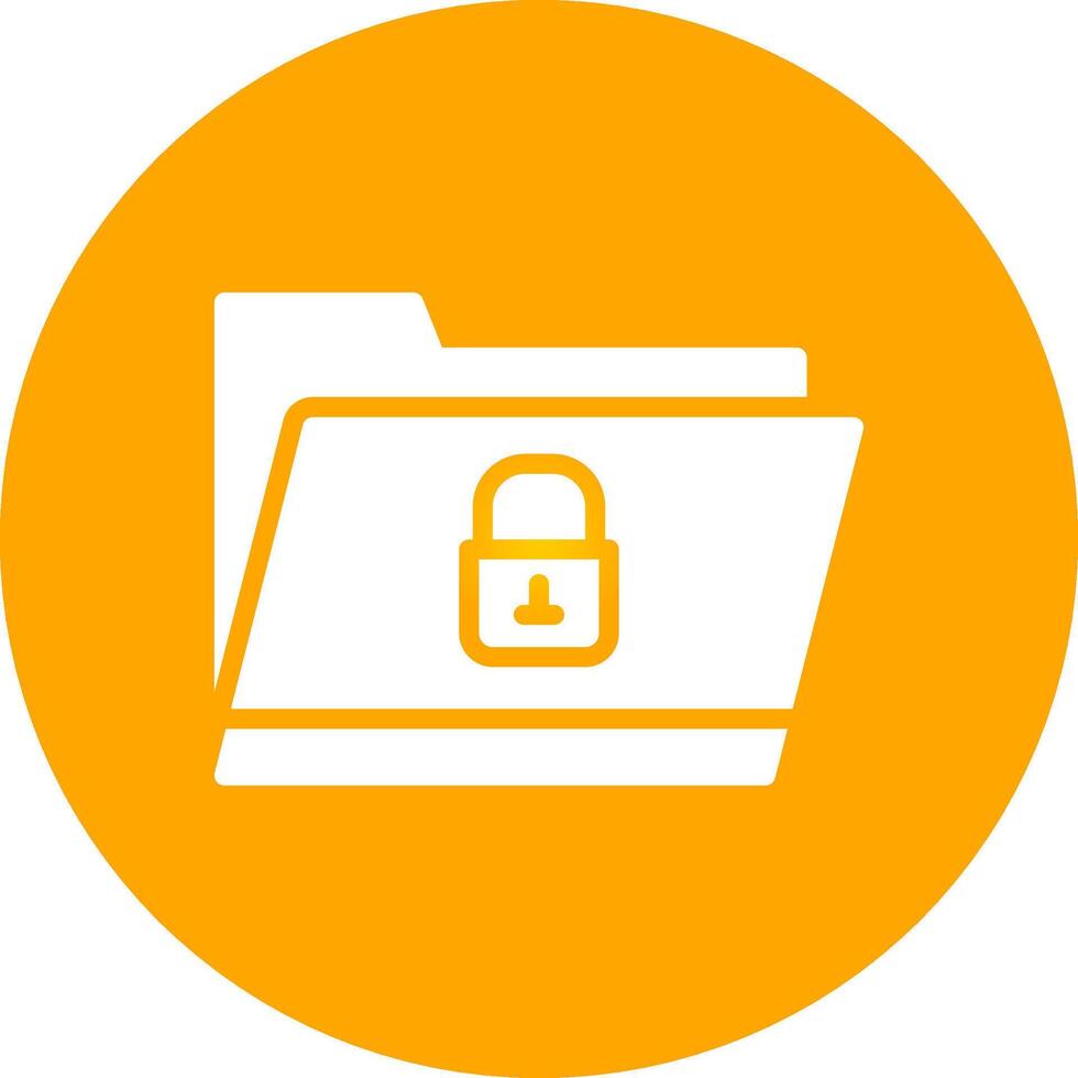 Locked Folder Creative Icon Design vector