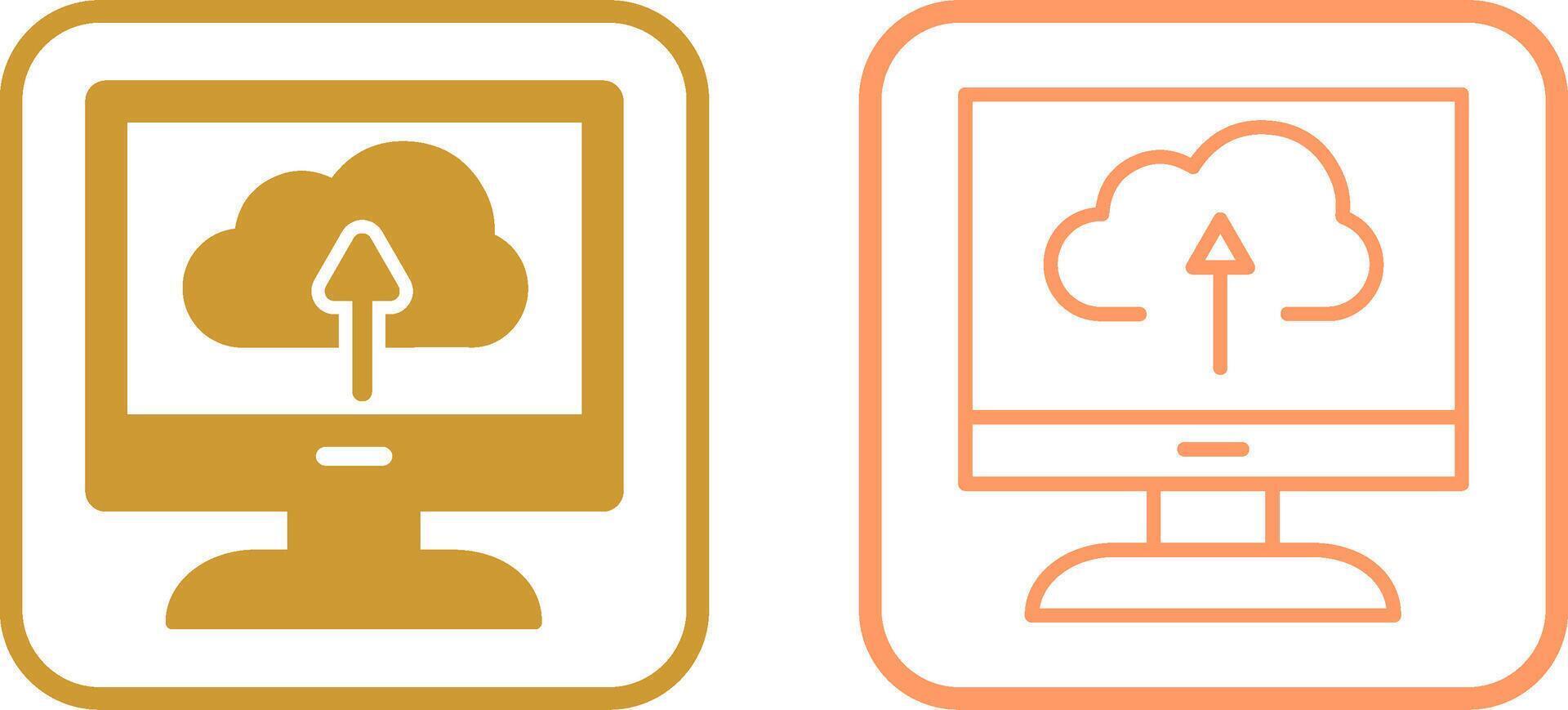 Cloud Backup Vector Icon