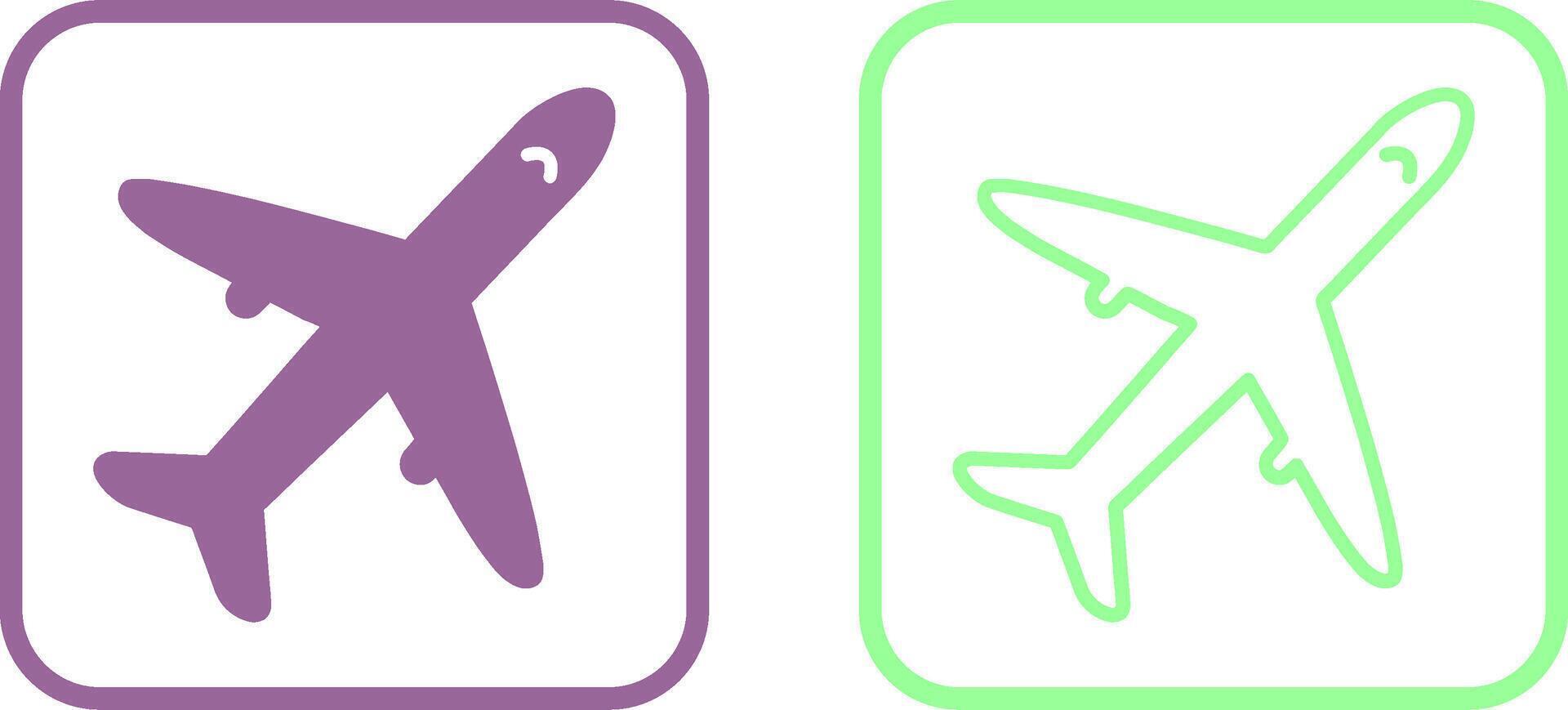 icono de vector de avión