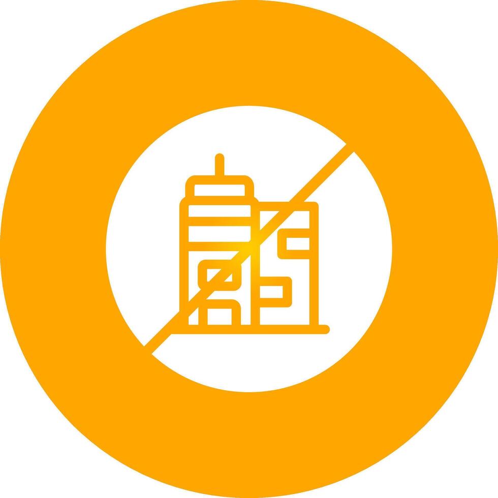 No Commute Creative Icon Design vector