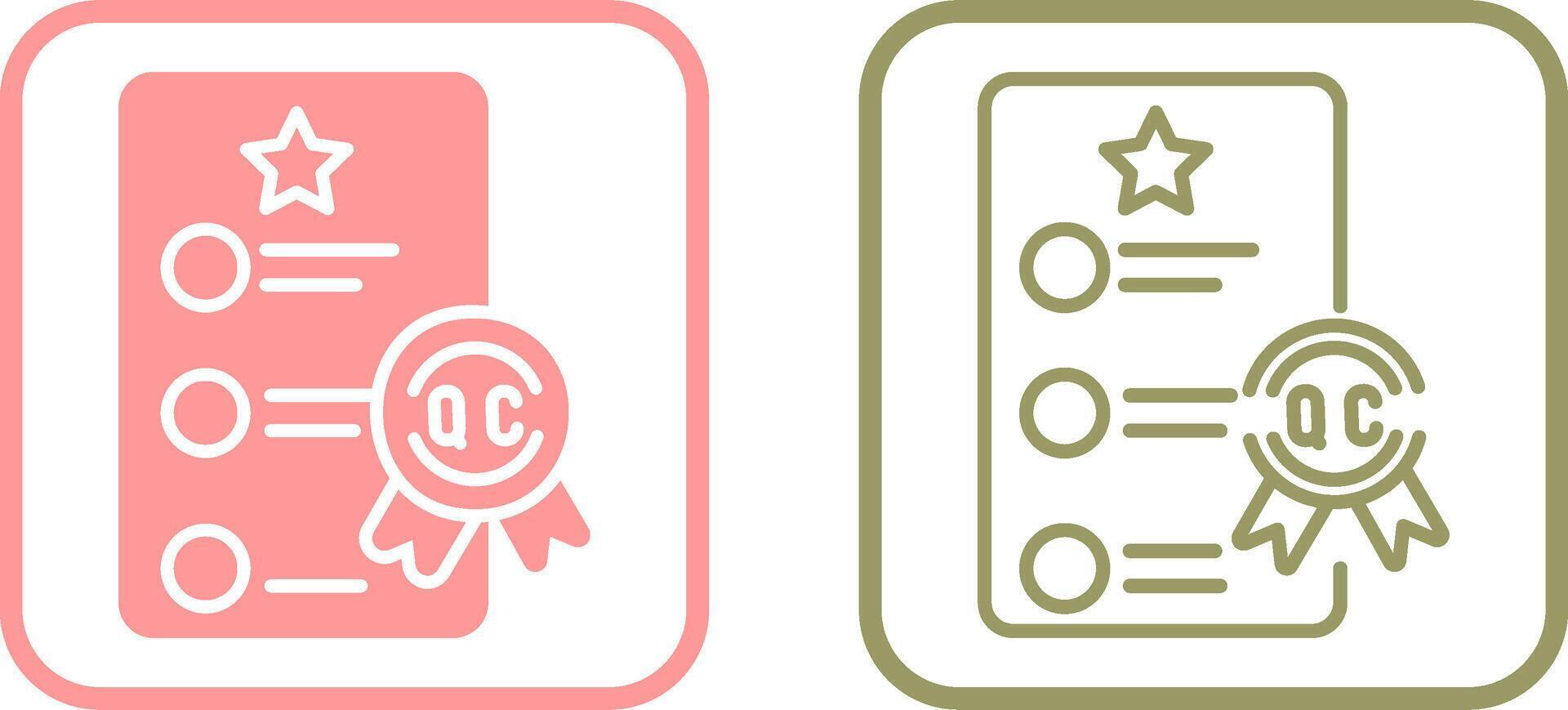 Quality Control Vector Icon