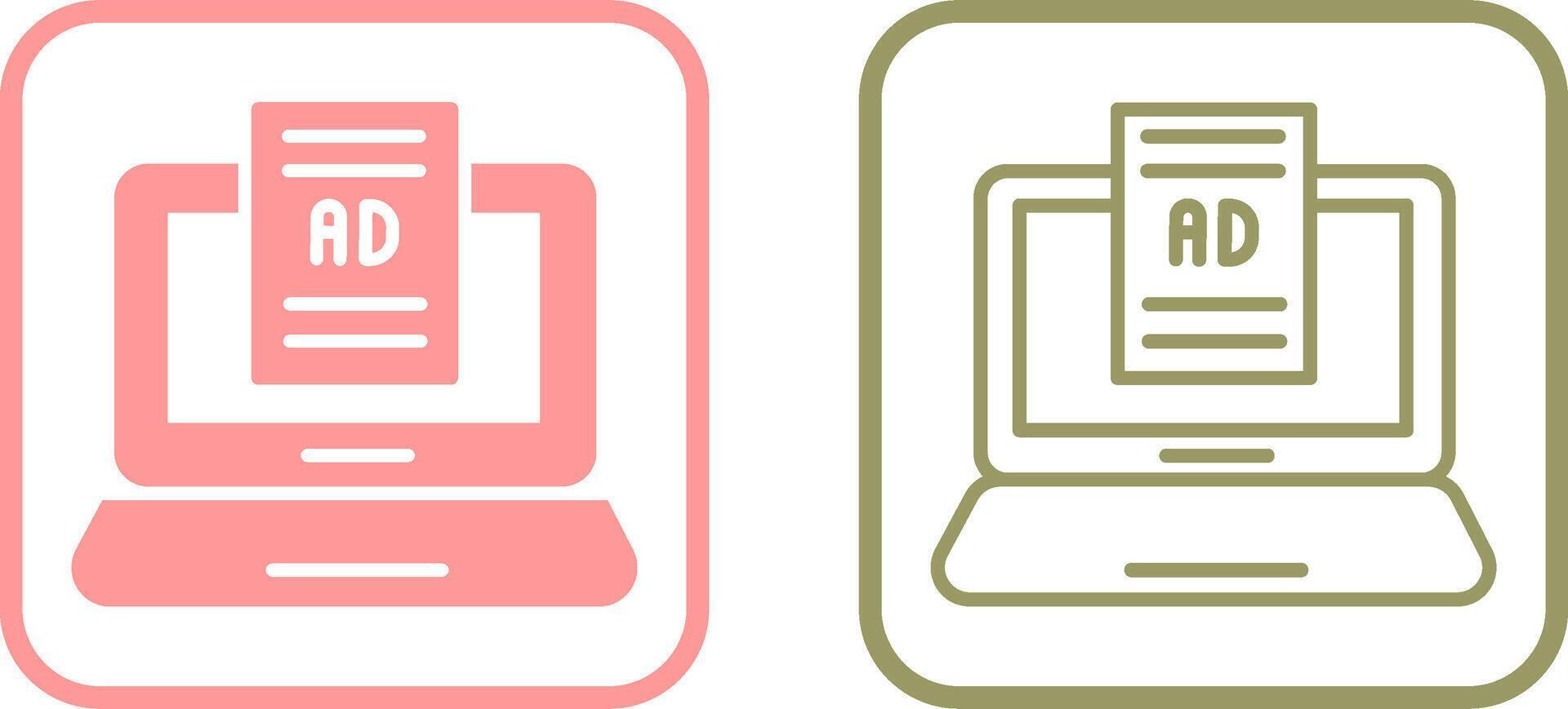 Internet Ads Vector Icon