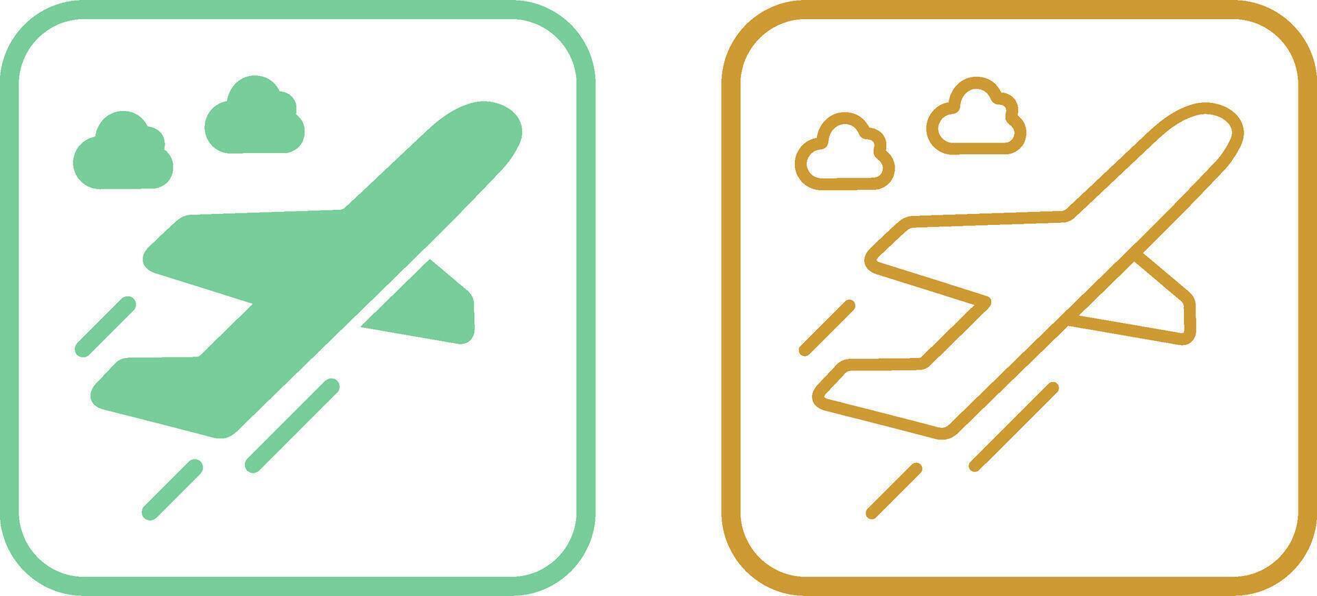 Flight Takeoff Vector Icon