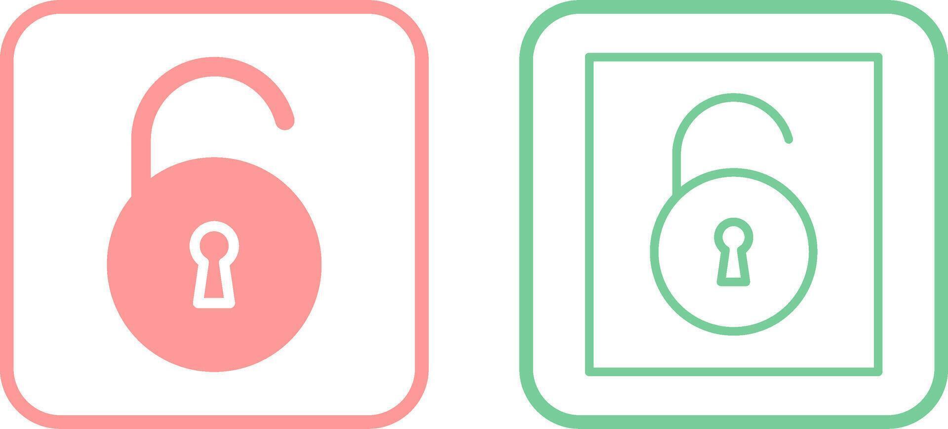 Open Lock Vector Icon