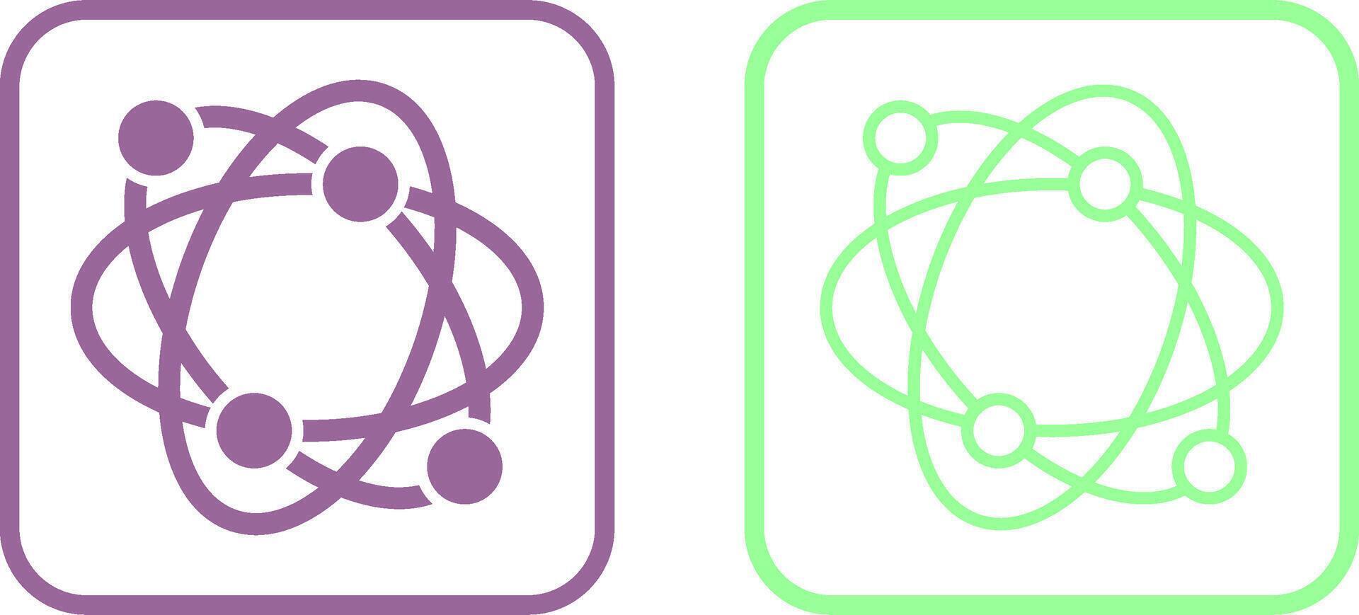 Atomic Structure Vector Icon