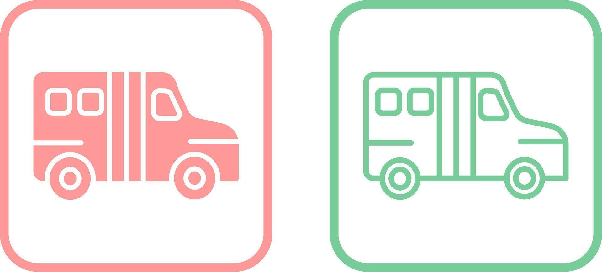 School Bus Vector Icon