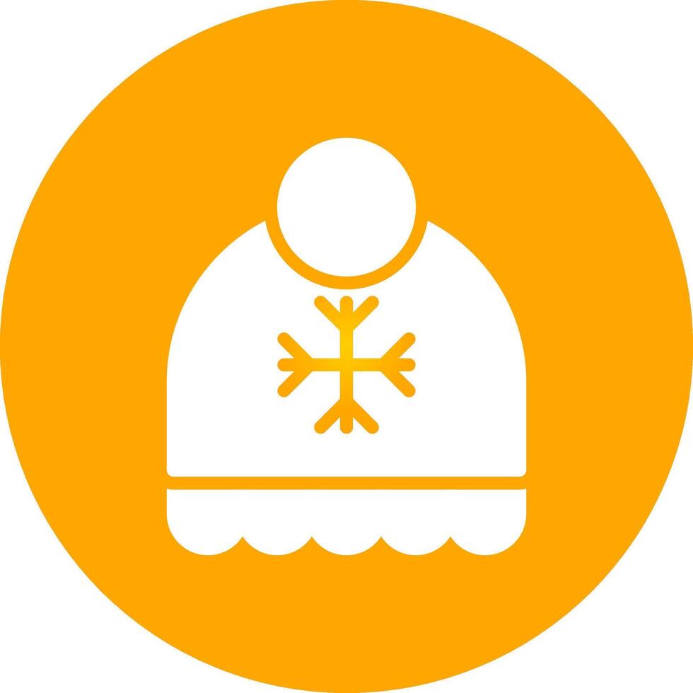 Winter Hat Creative Icon Design vector