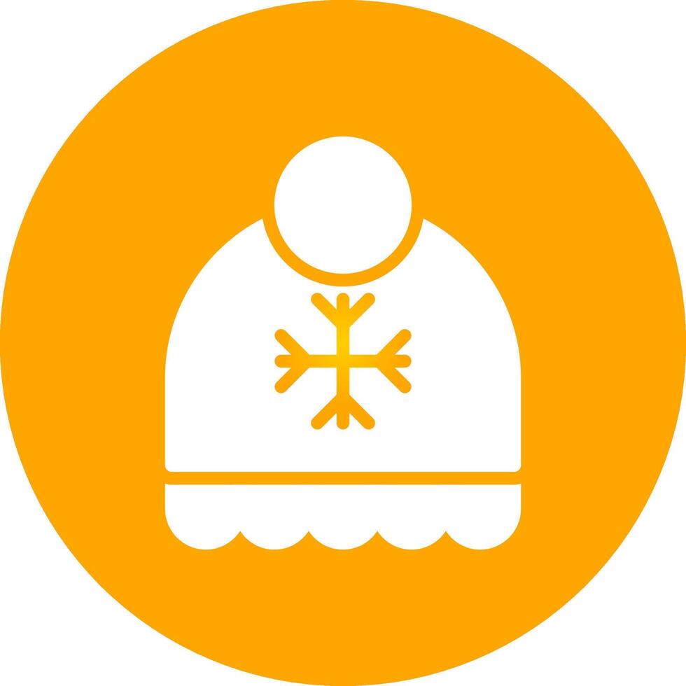 Winter Hat Creative Icon Design vector