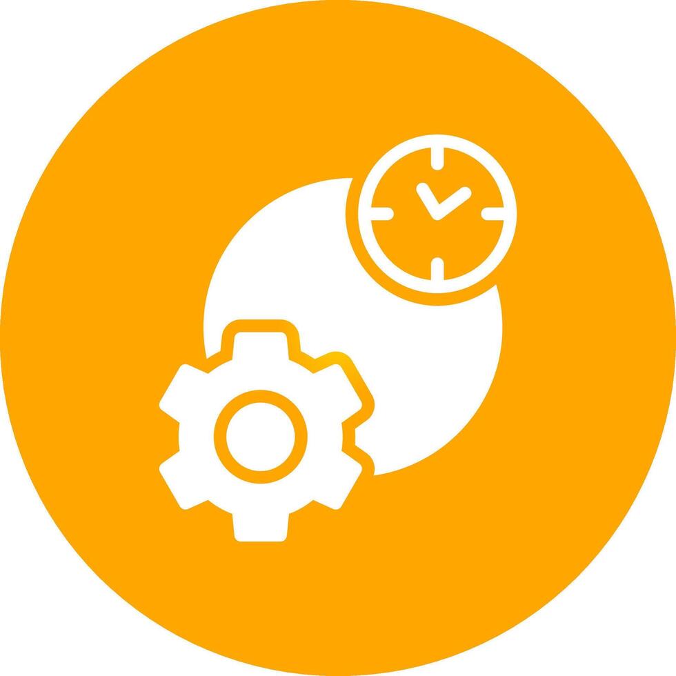 Work Time Creative Icon Design vector