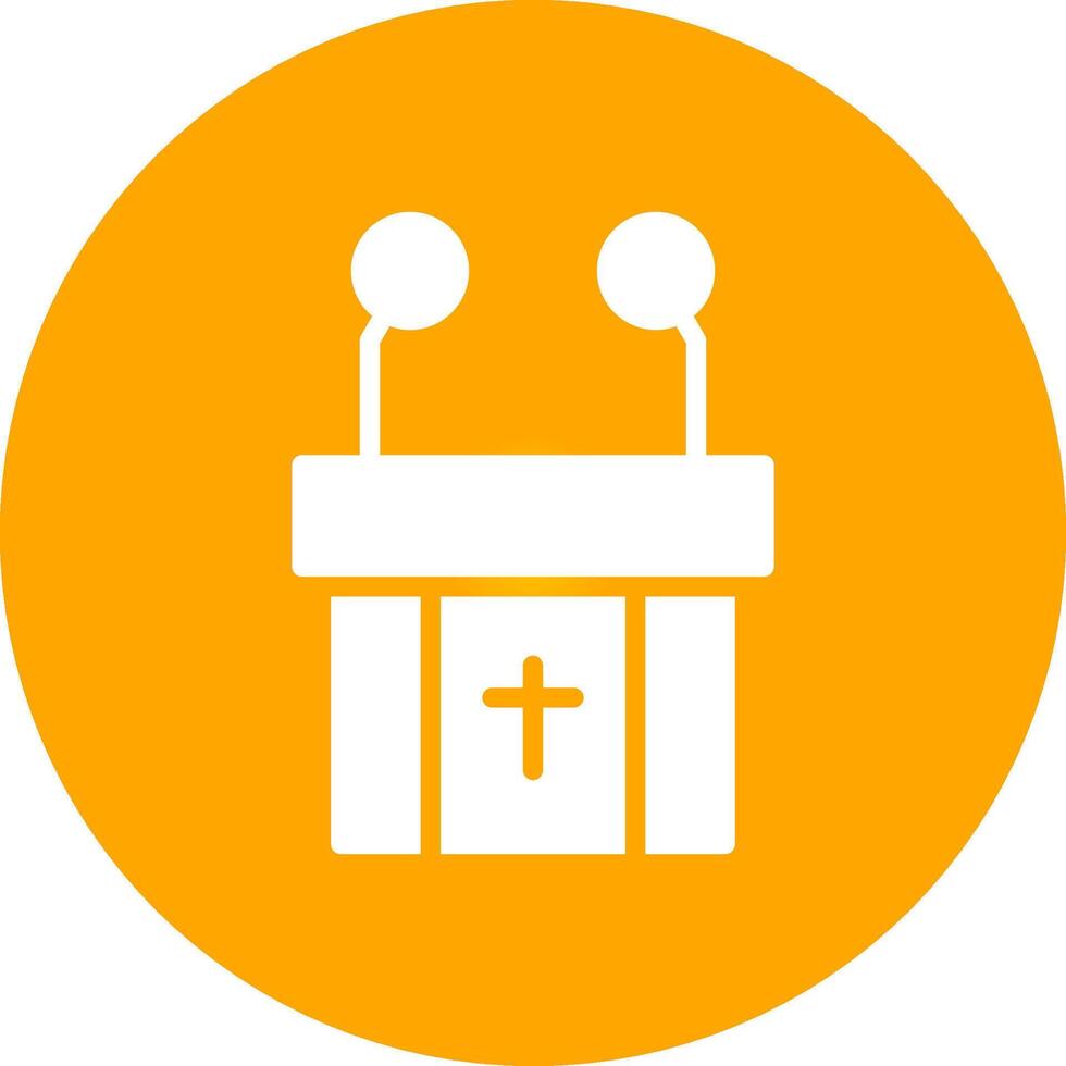 Pulpit Creative Icon Design vector