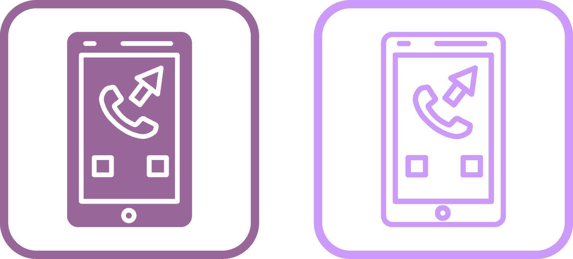 Outgoing Call Vector Icon