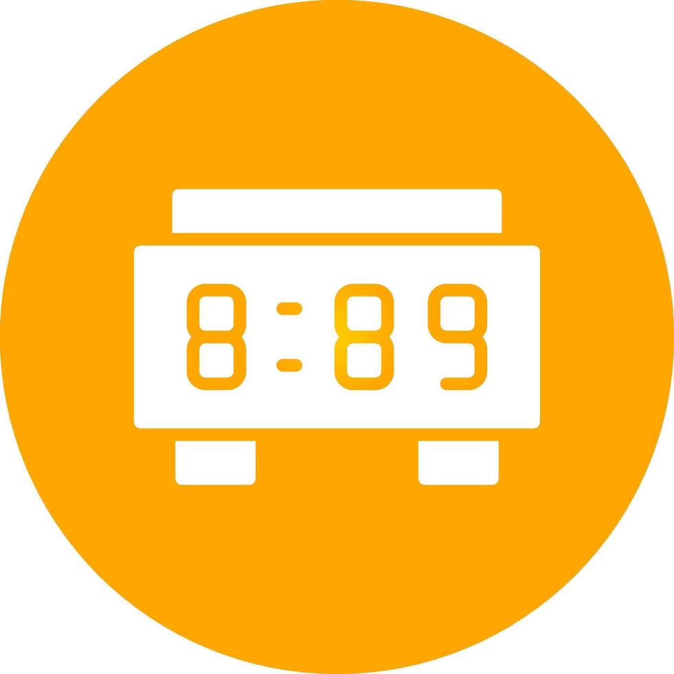 Digital Clock Creative Icon Design vector