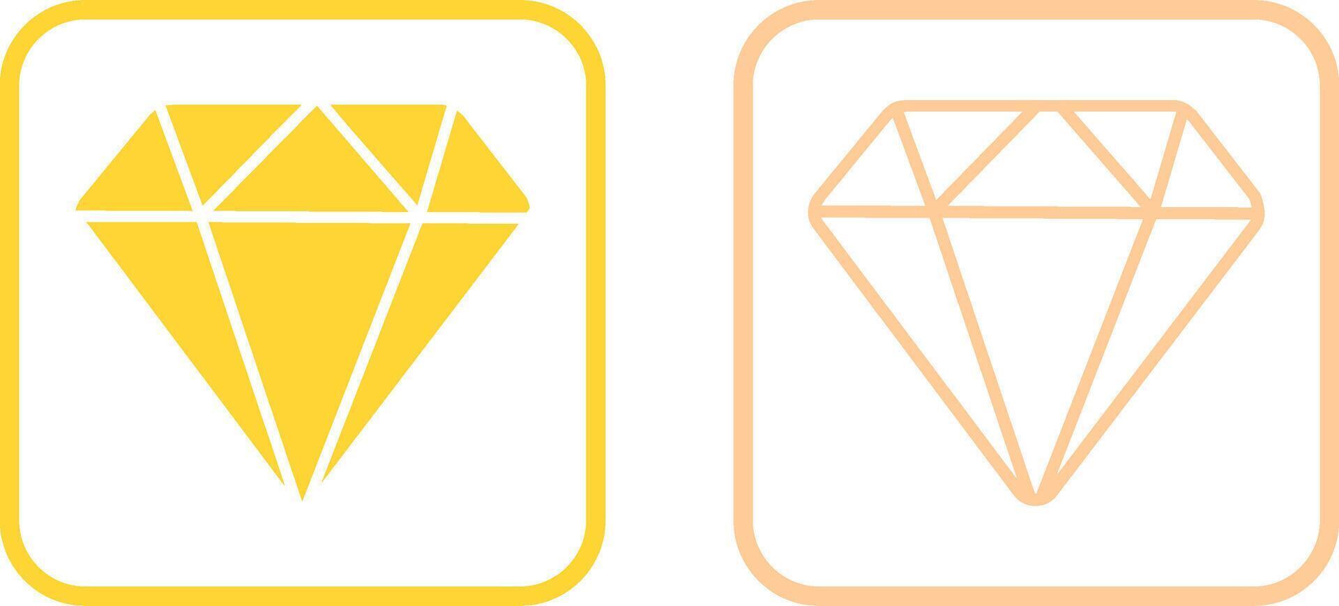 icono de vector de diamante