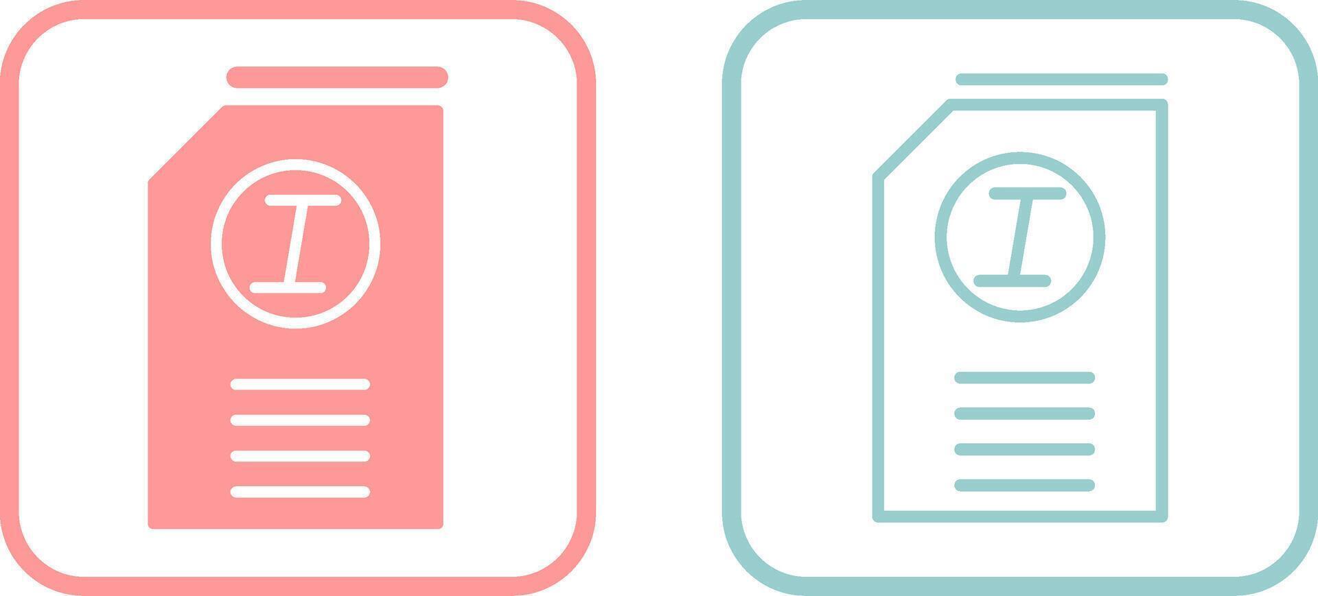 Italic Vector Icon