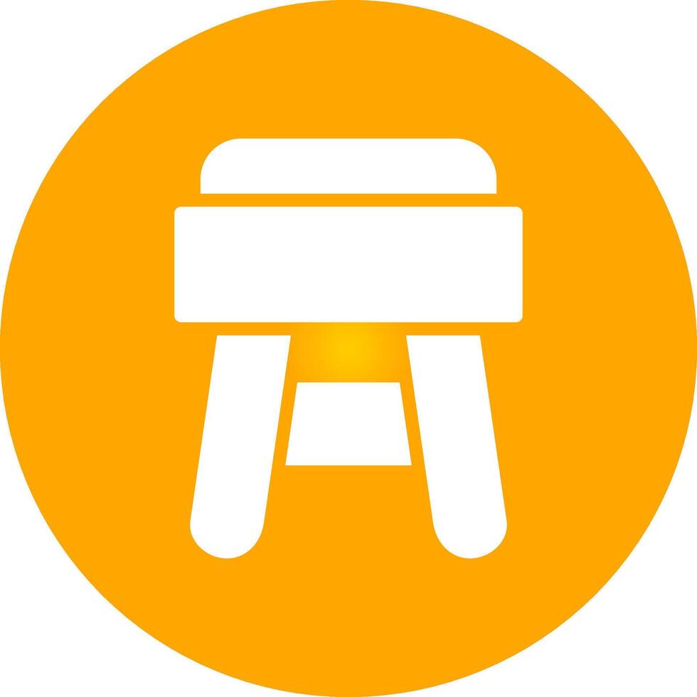 Stool Creative Icon Design vector