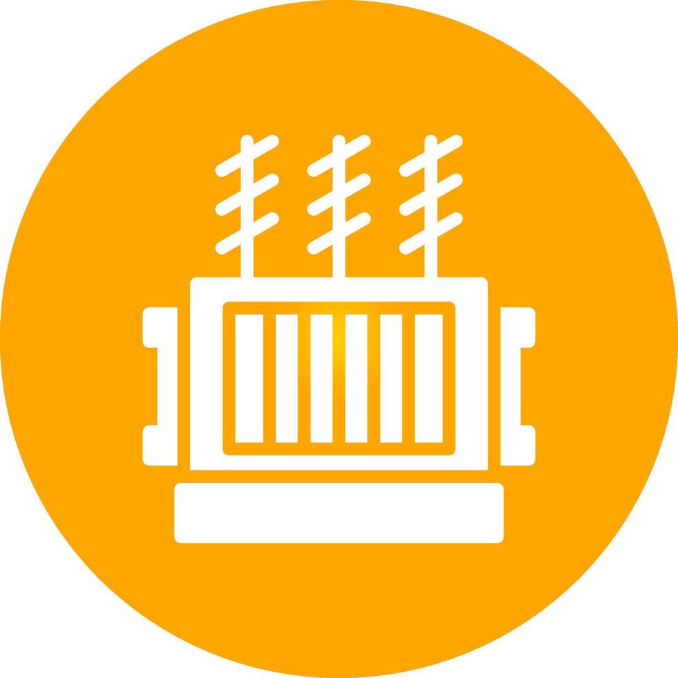Power Transformer Creative Icon Design vector