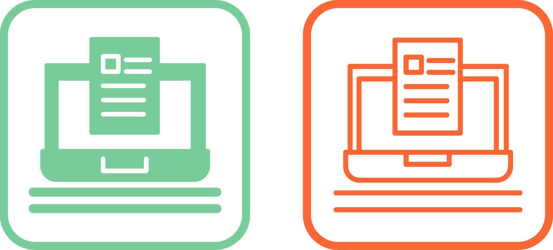 Blog Vector Icon