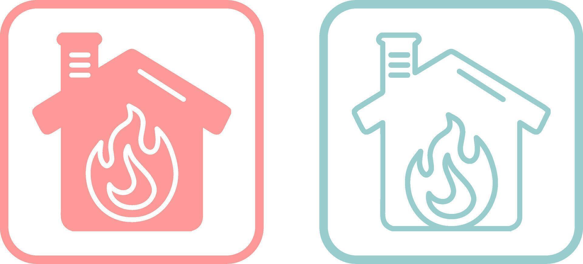 Housefire Vector Icon