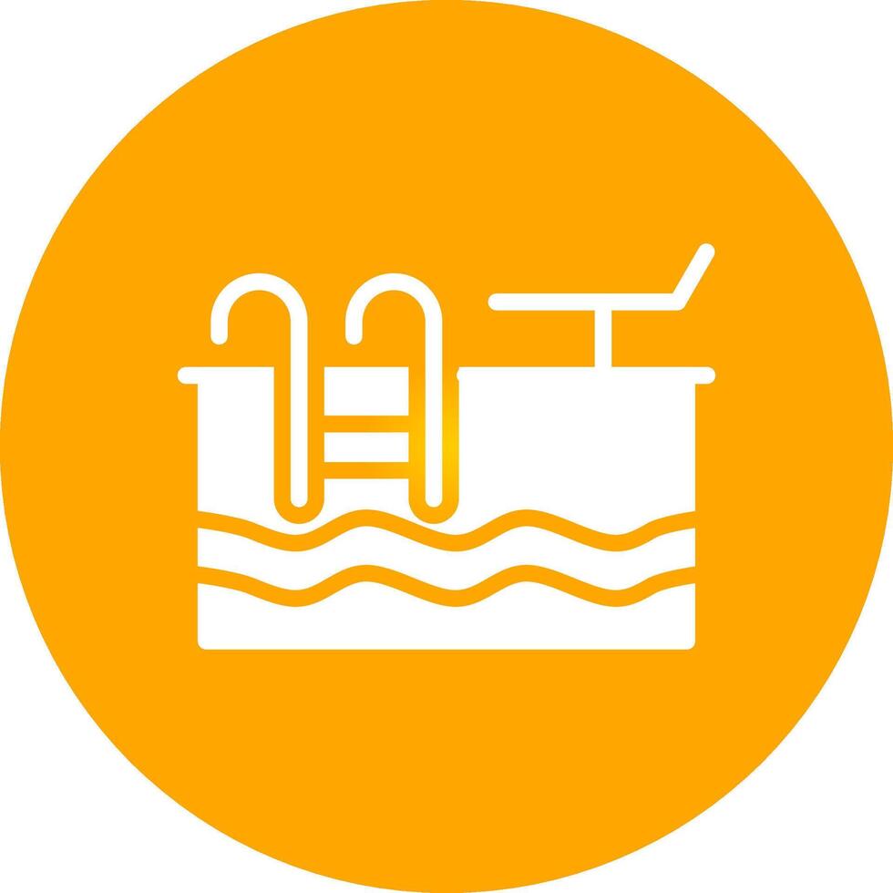 Swimming Pool Creative Icon Design vector