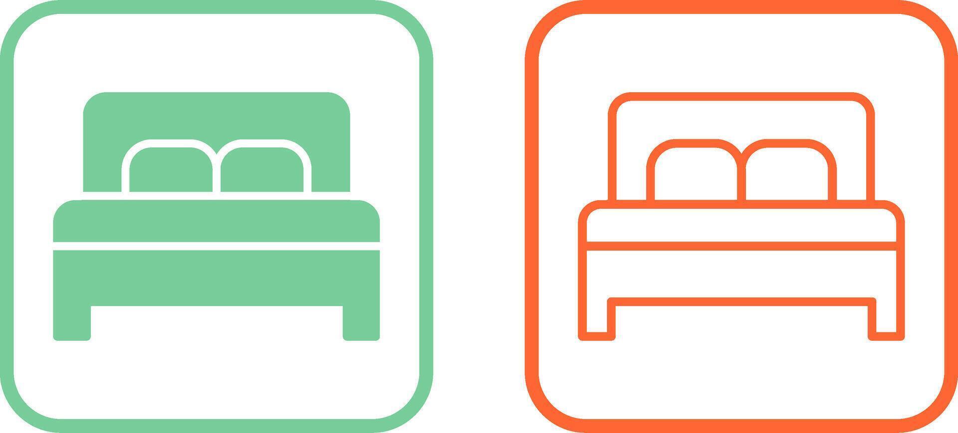 Double Bed II Vector Icon