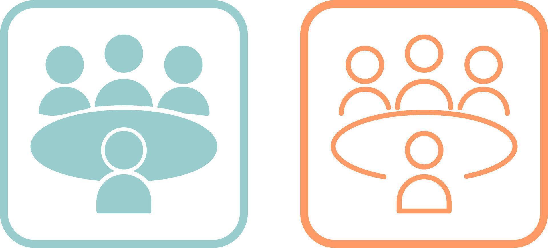 Conference Table Vector Icon