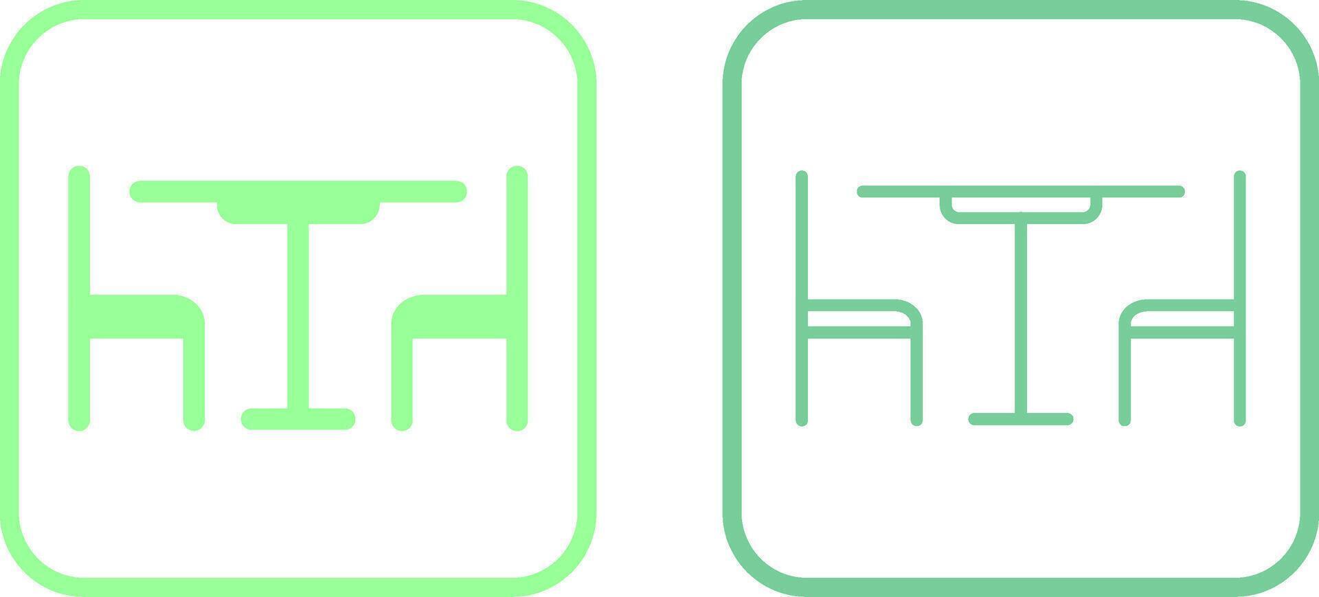 Lunch Table Vector Icon