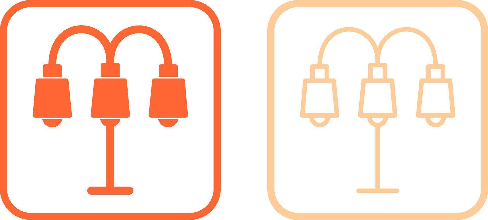 Lamp with stand Vector Icon