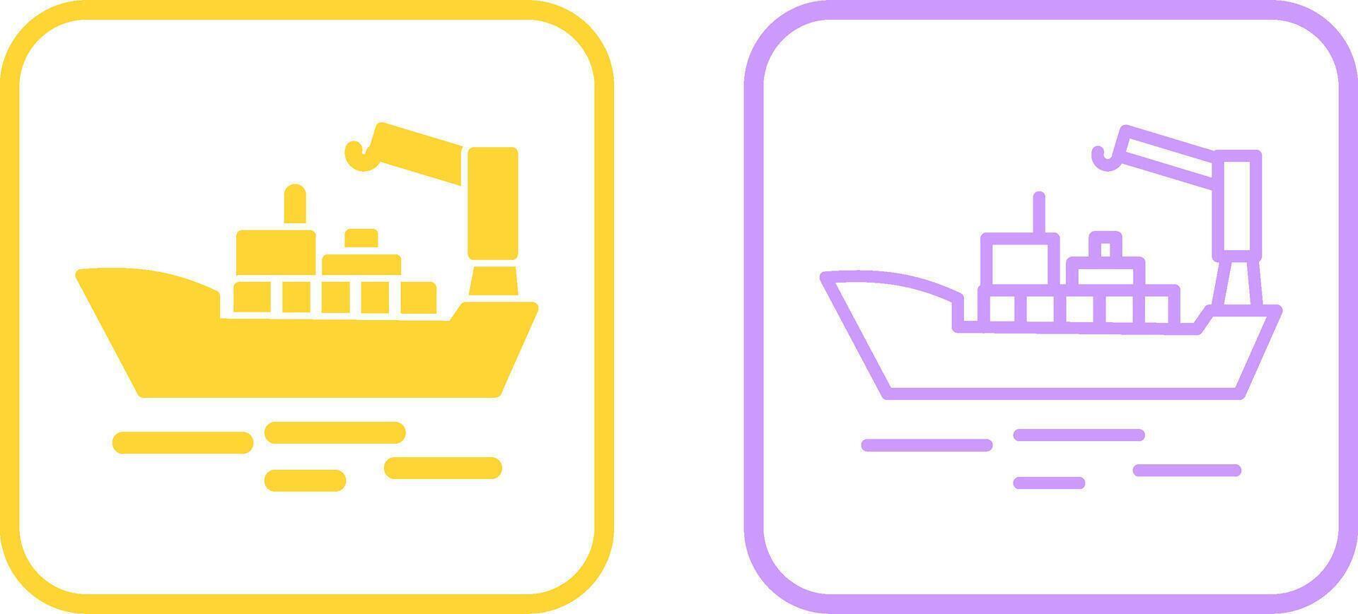 Cargo Ship II Vector Icon
