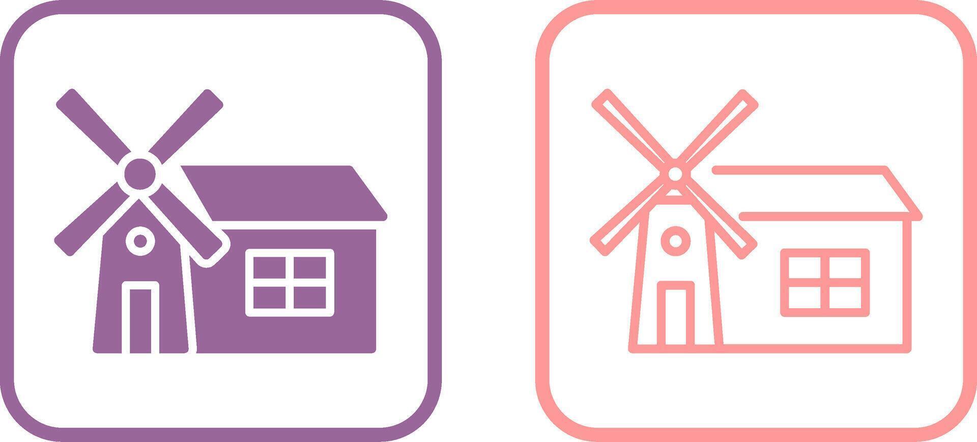 Windmill Vector Icon